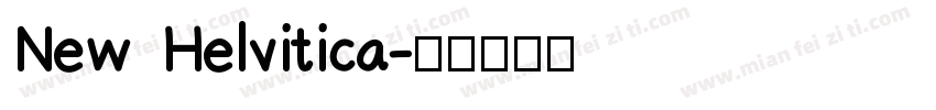 New Helvitica字体转换